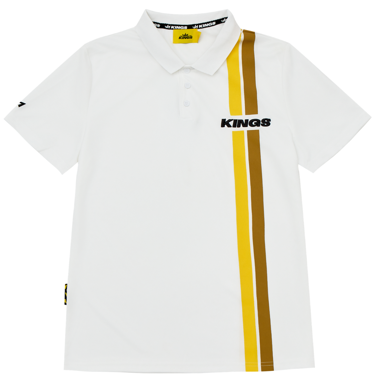 KINGS 刷線Polo (白)