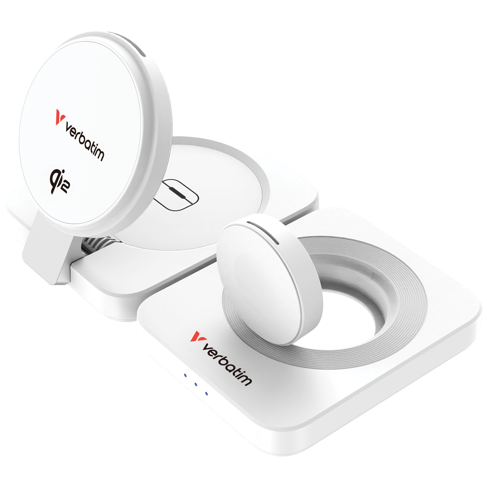Verbatim Qi2 3-in-1 Wireless Charger 67032/67033