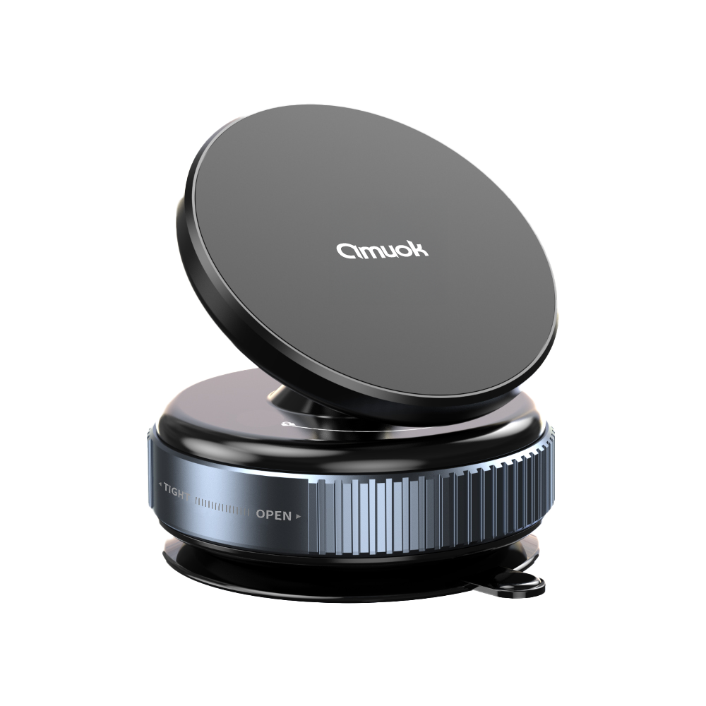 【amuok】真空手轉磁吸手機支架(手動版)