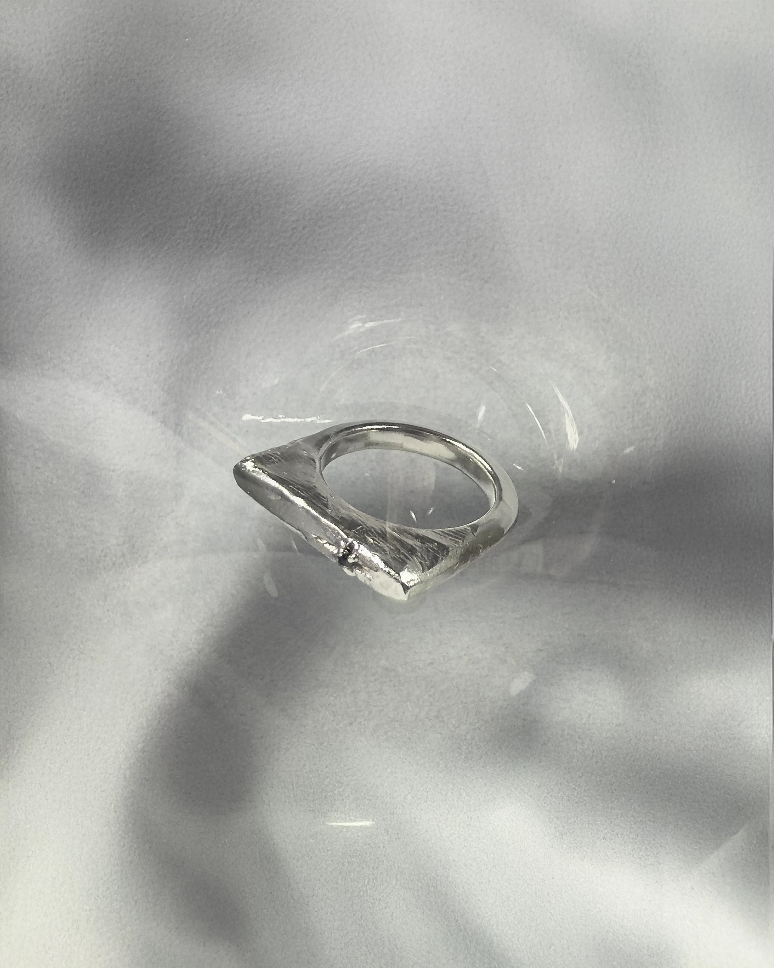 PROJ ORNAMENT 造塑鑲石馬蹄扁戒