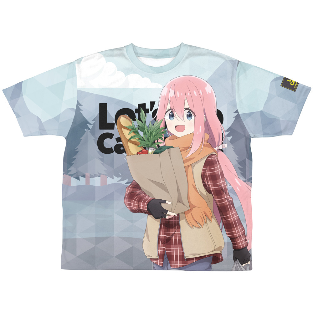 Cospa 0519 描き下ろし 各務原なでしこ 両面フルグラフィックTシャツ ゼブラでお買い物Ver. [『ゆるキャン△ SEASON３』]
