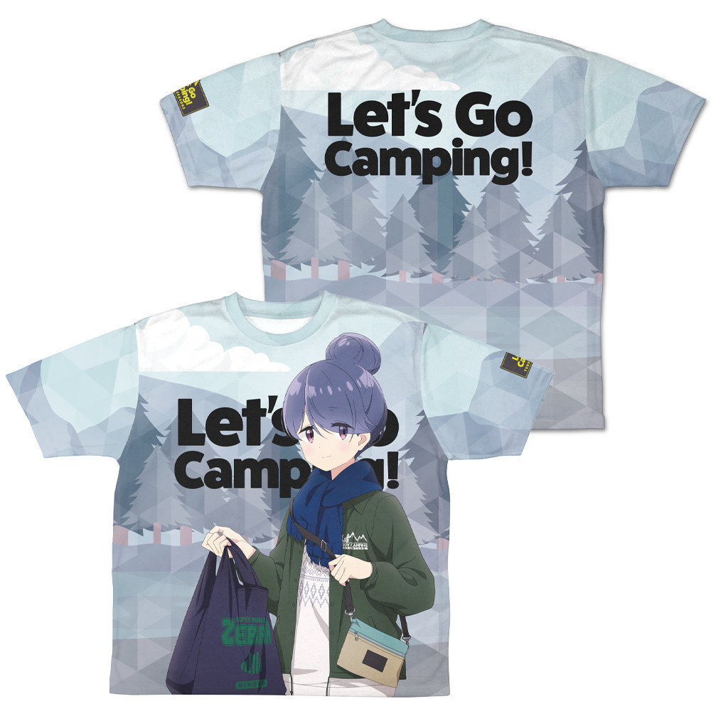 Cospa 0519 描き下ろし 志摩リン 両面フルグラフィックTシャツ ゼブラでお買い物Ver. [『ゆるキャン△ SEASON３』]