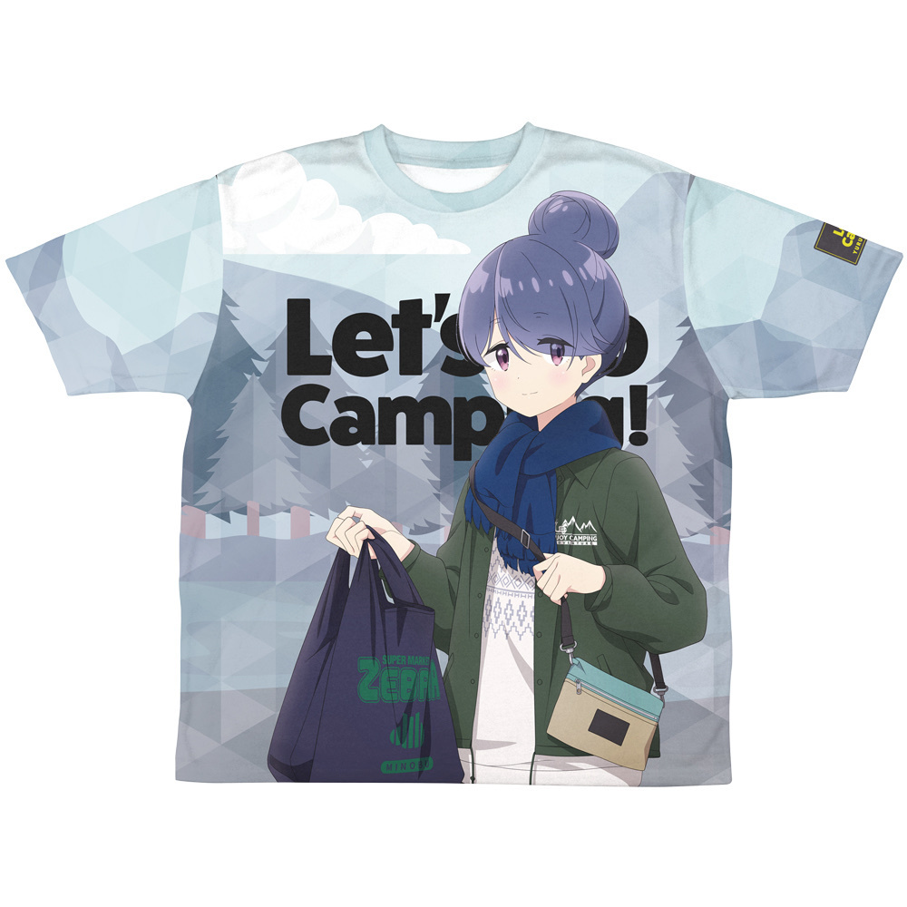 Cospa 0519 描き下ろし 志摩リン 両面フルグラフィックTシャツ ゼブラでお買い物Ver. [『ゆるキャン△ SEASON３』]