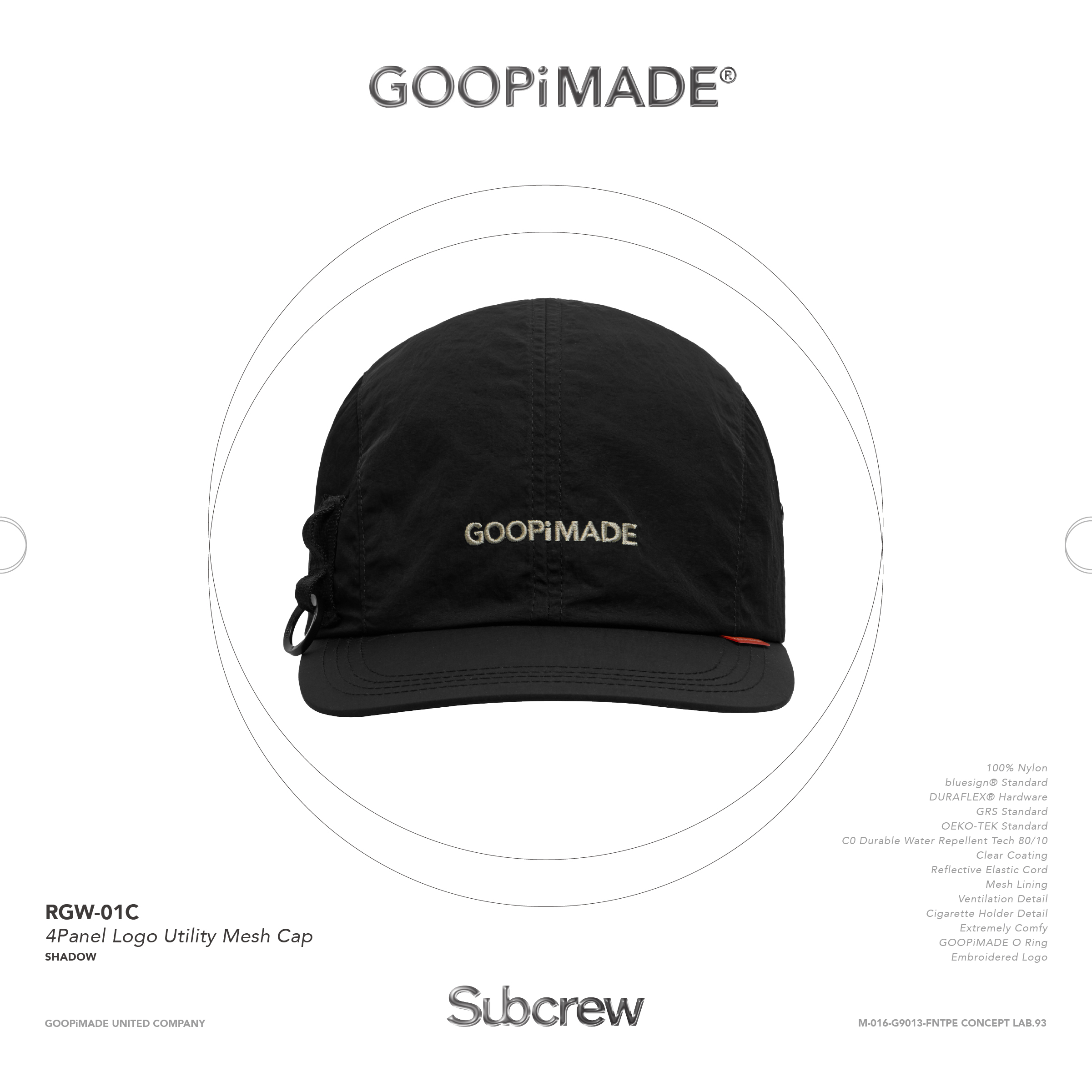 RGW-01C” 4Panel Logo Utility Mesh Cap