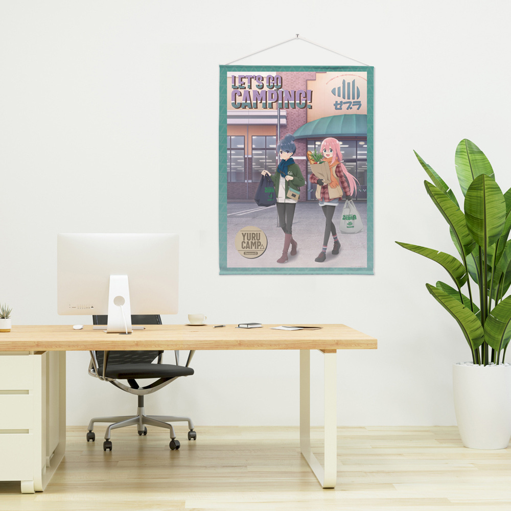 Cospa 0519 描き下ろし リン＆なでしこ 100cmタペストリー ゼブラでお買い物Ver. [『ゆるキャン△ SEASON３』]