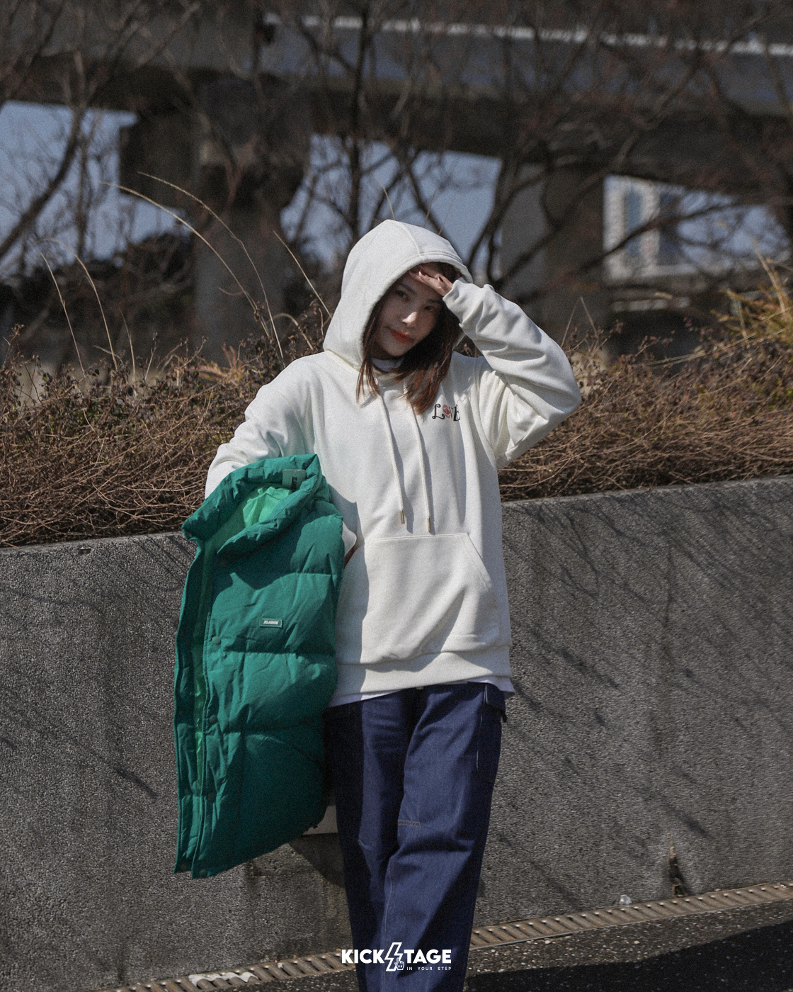 **特價商品售出無退換**男女款 PALLADIUM LOVE HOODIE 棉花糖色 背後愛心印花 毛巾布 標語 情人節 帽T【1011279-262】25VD