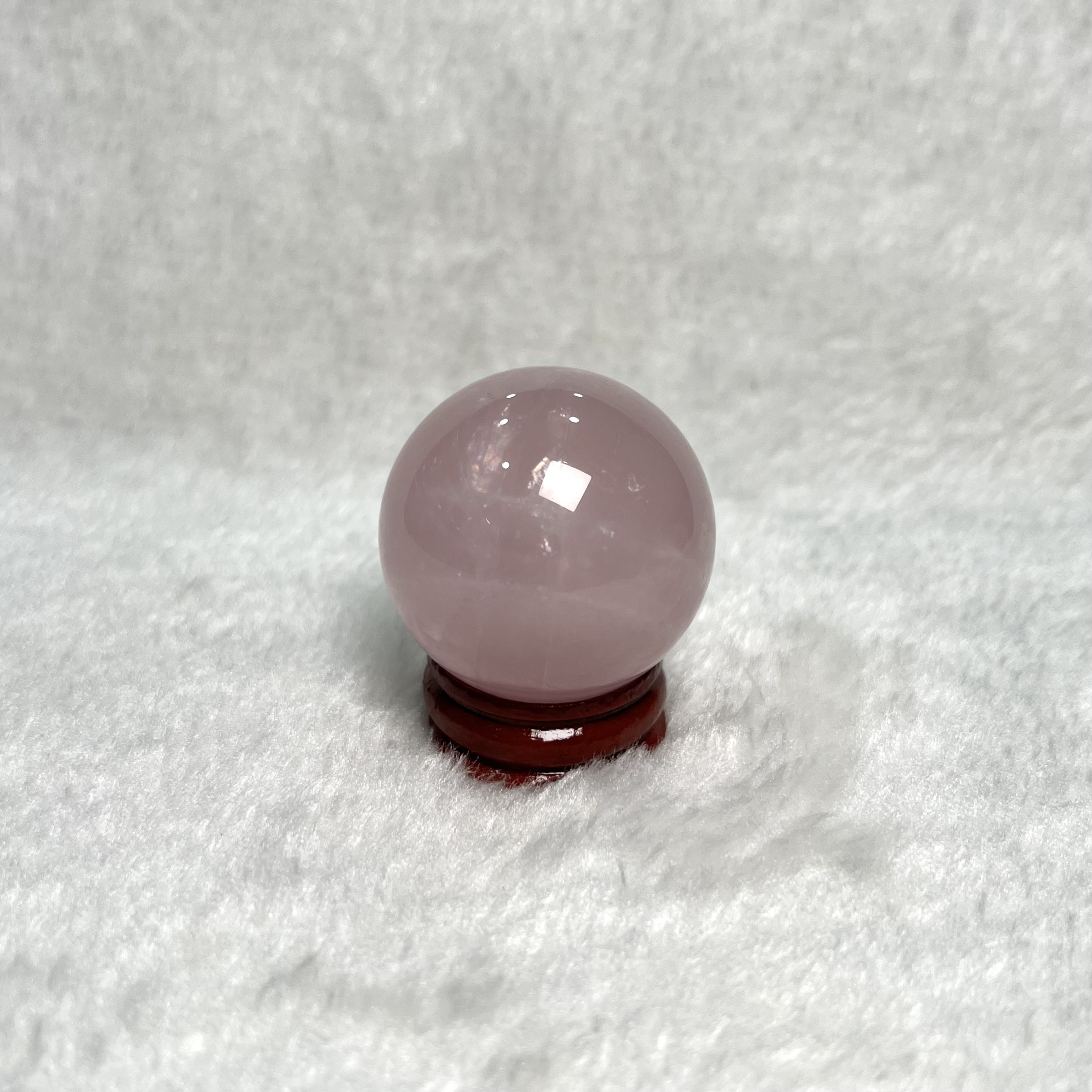 粉水晶球 3.9cm #A531