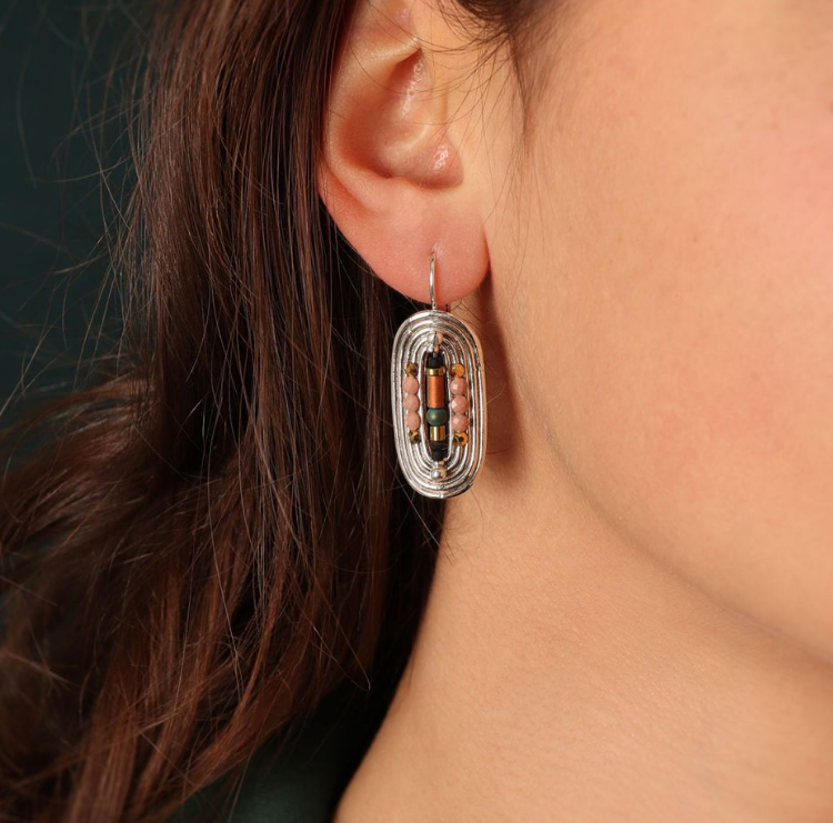 Taratata Full Moon Lever back earrings fantaisie - H23-02702-10M