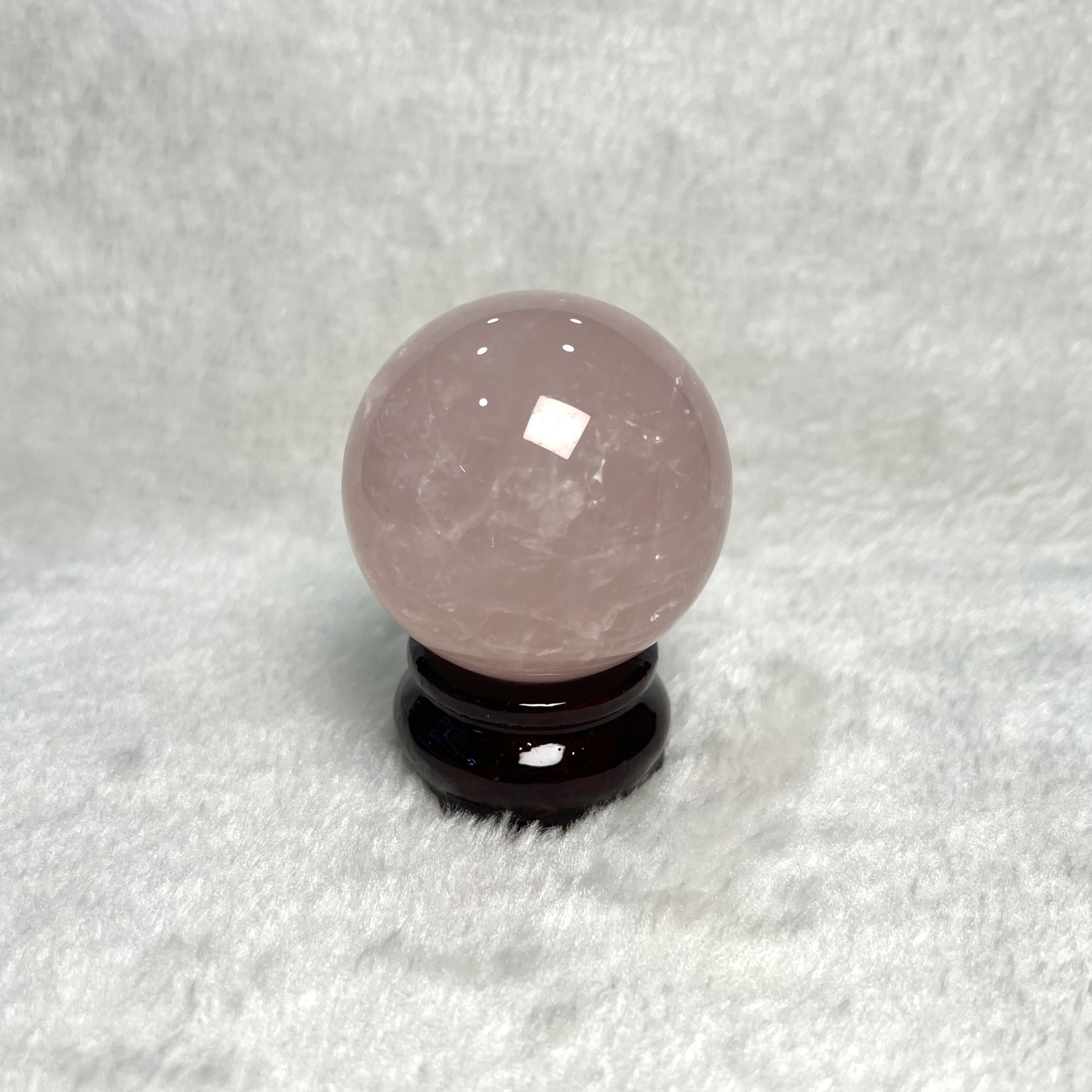 粉水晶球 5.3cm #A535