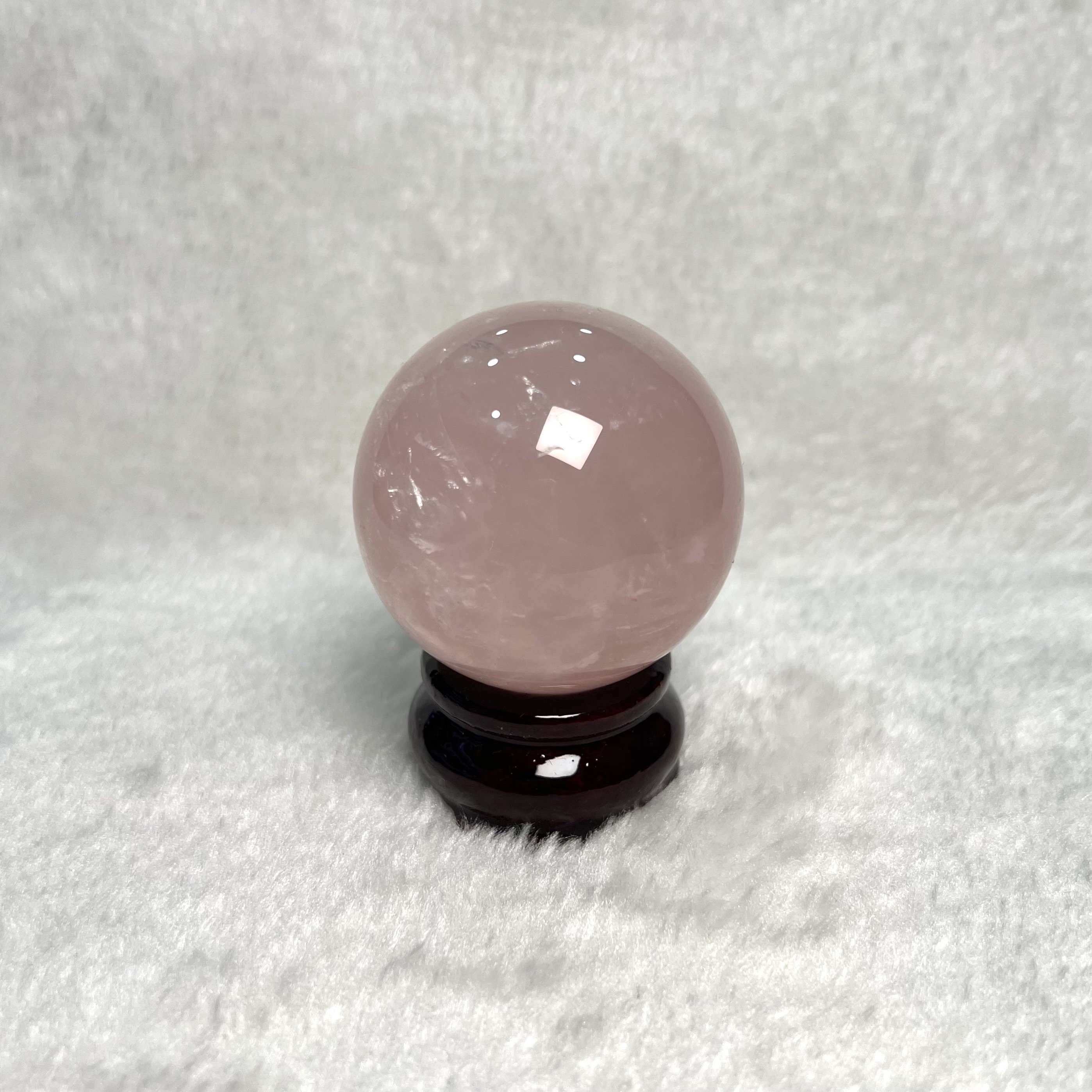 粉水晶球 5.3cm #A535