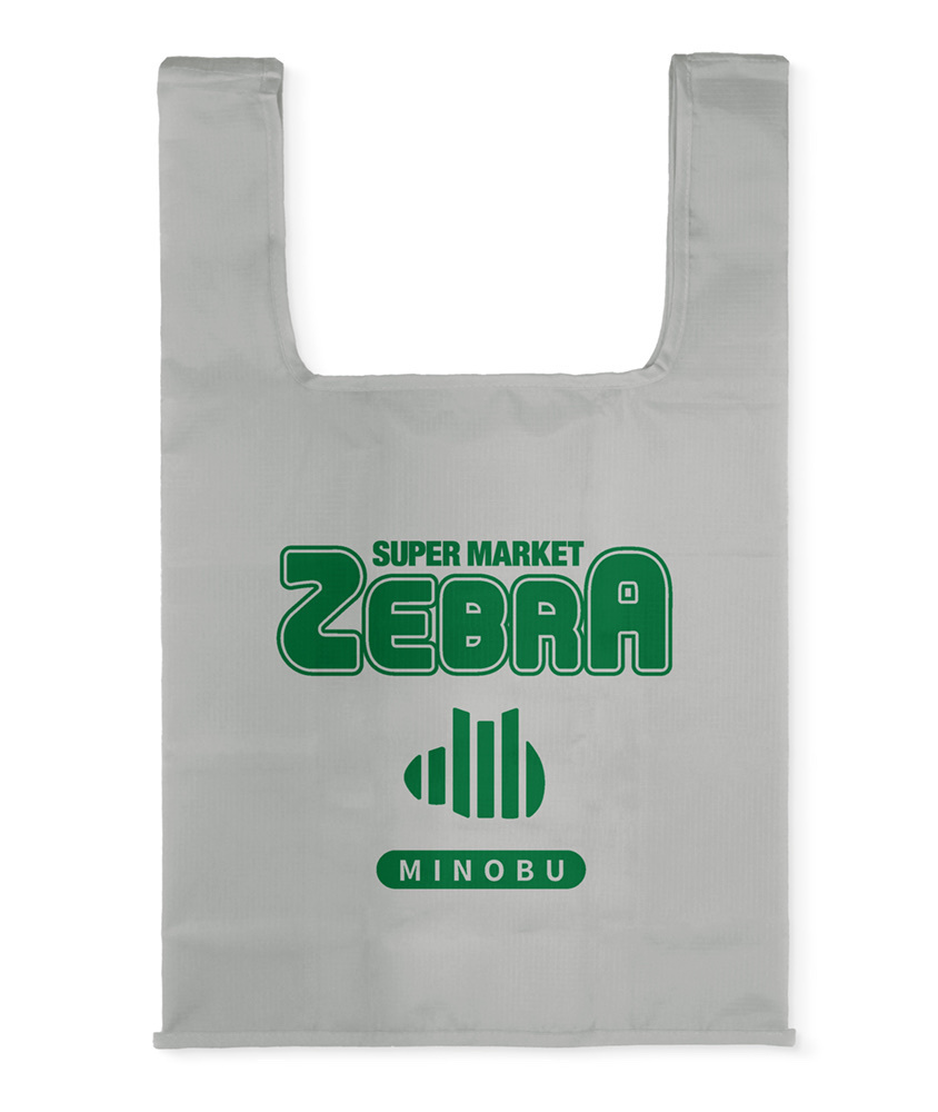 Cospa 0519 ゼブラ エコバッグ [『ゆるキャン△ SEASON３』] GRAY