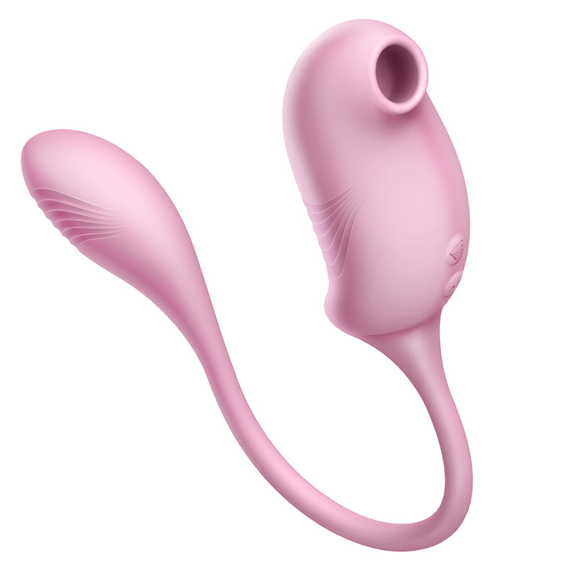 EROCOME Tucana sucking + vibrating double-headed massager - Pink