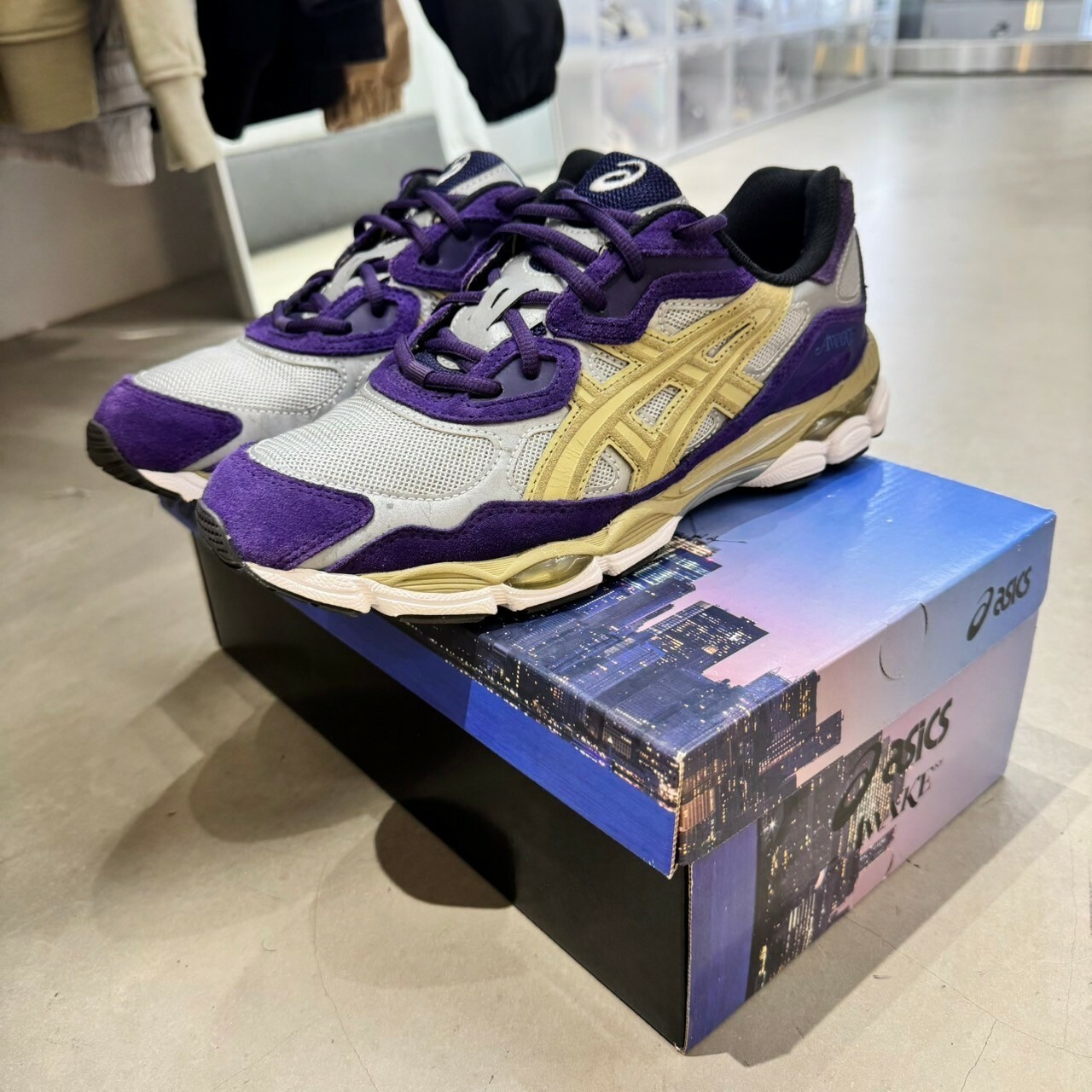 【中古美品 US10/28CM】Awake NY x ASICS Gel-NYC 紫色 休閒鞋【1201A850-020】