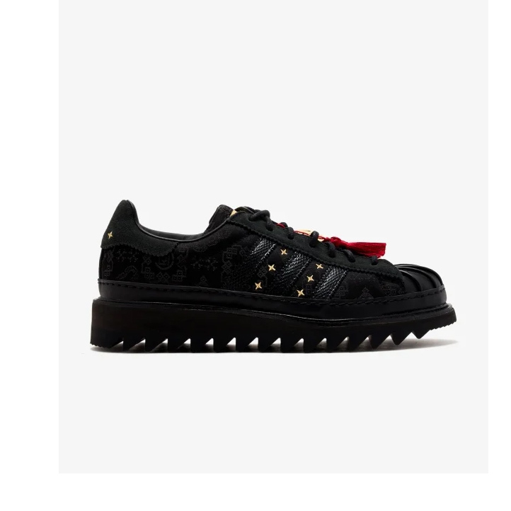 <連線代購商品>CLOT x ADIDAS SUPERSTAR Lunar New Year CNY 蛇年 黑色 正裝皮鞋 經典 休閒鞋【JR5114】CNYSNAKE