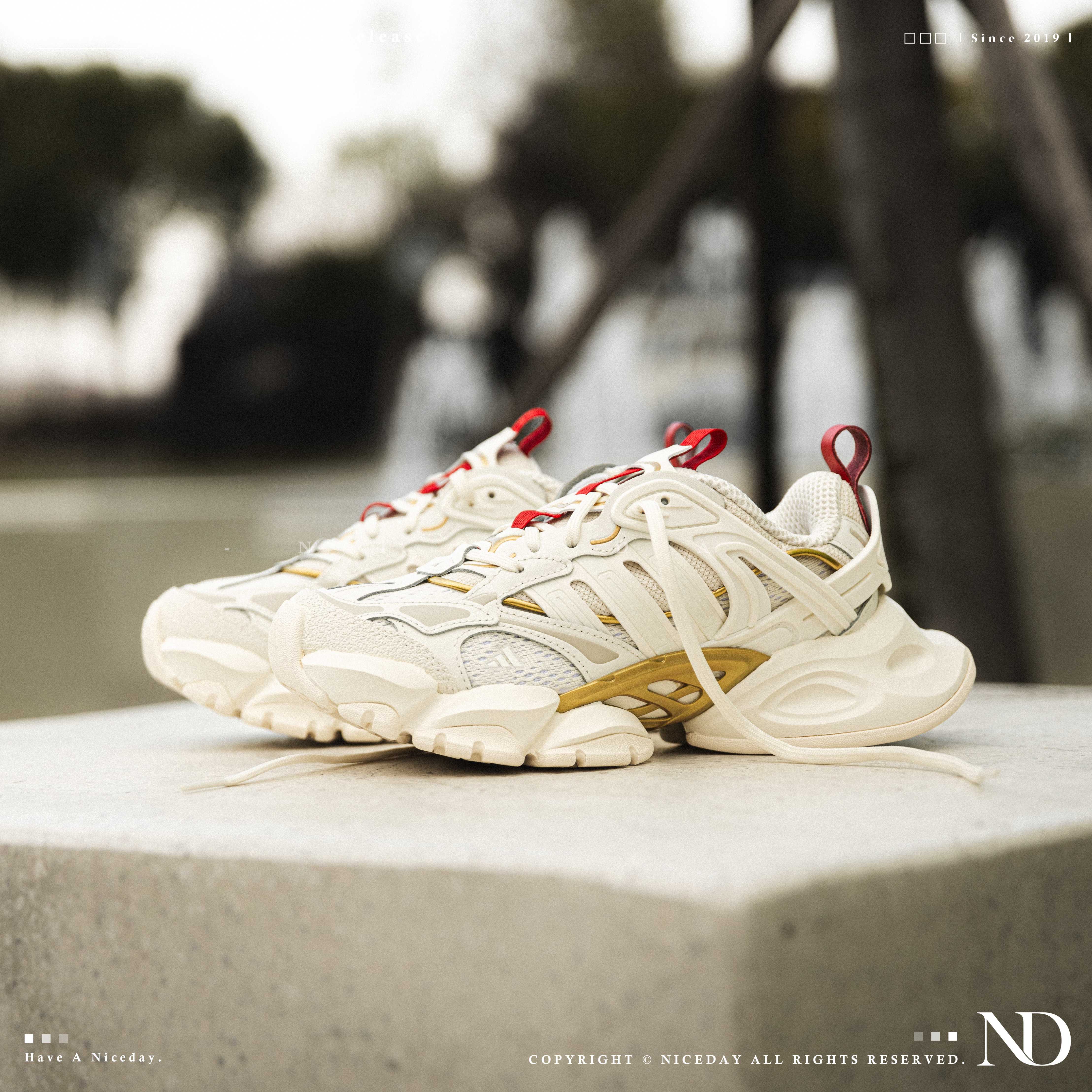 NICEDAY 代購 Adidas XLG Runner Deluxe 蛇年限定款 白 機甲鞋 男女尺寸 JQ2973