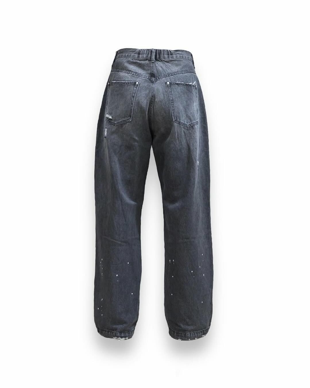 29Offeb 24Aw Smoke Rivet Baggy Jeans