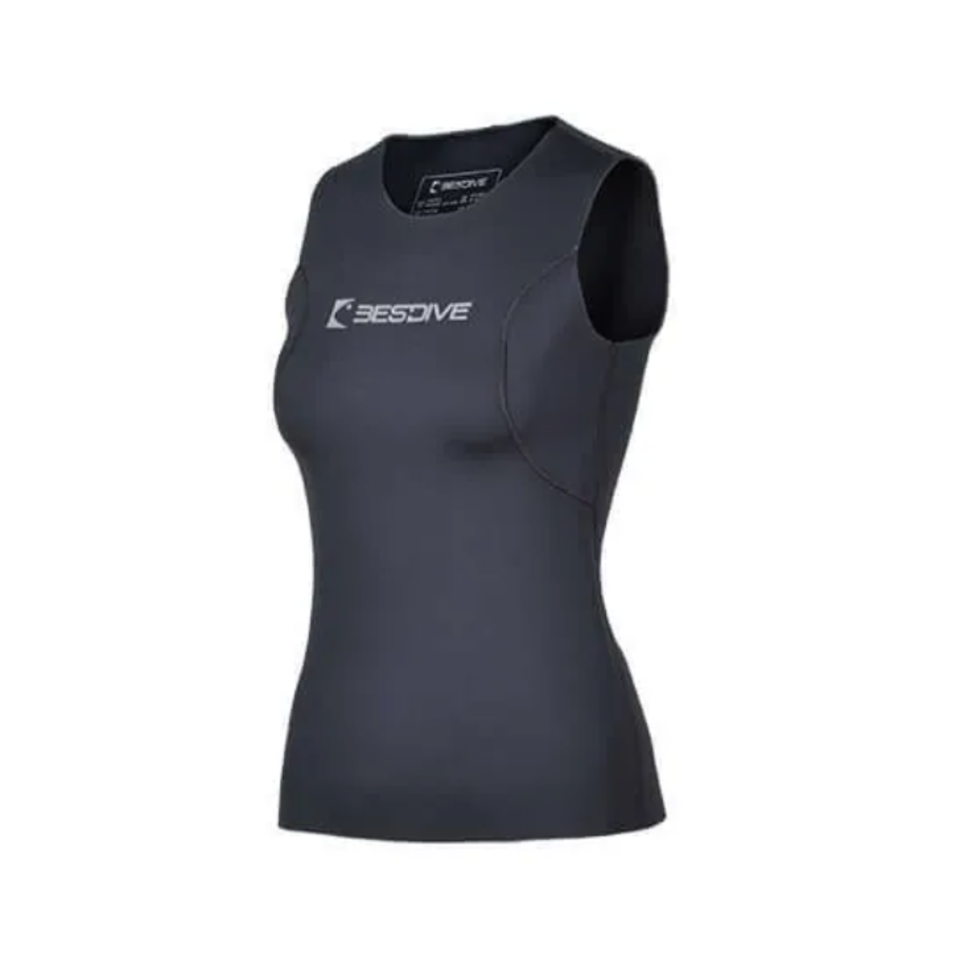▲預購 Bestdive 女款 2mm 超彈布面無領背心 2026