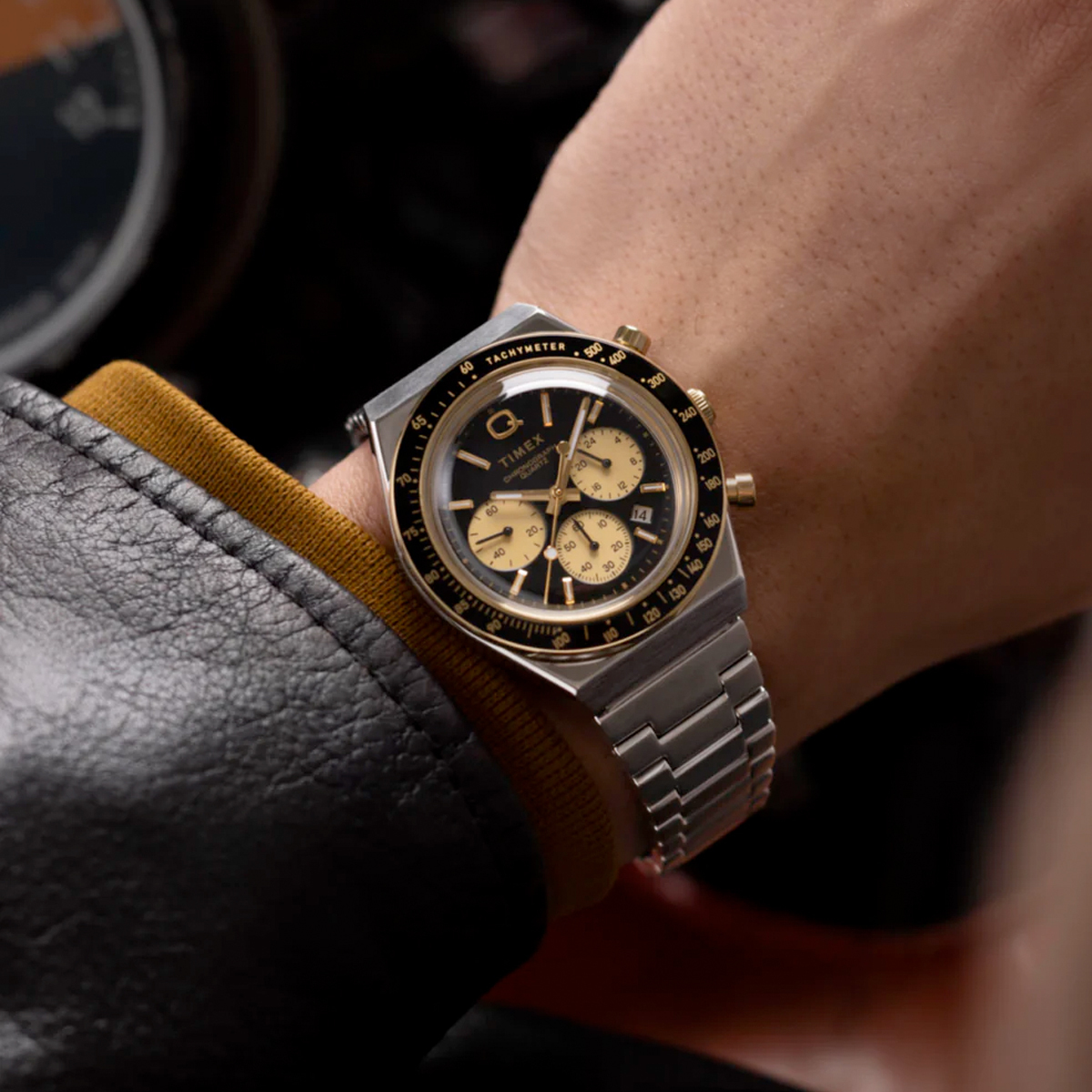 Q Timex Chronograph TW2W64200 40mm 復古款 鋼帶石英錶