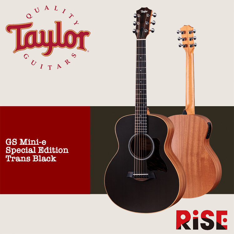 Taylor GS Mini-e SE Trans Black 雲杉 面單板 木吉他