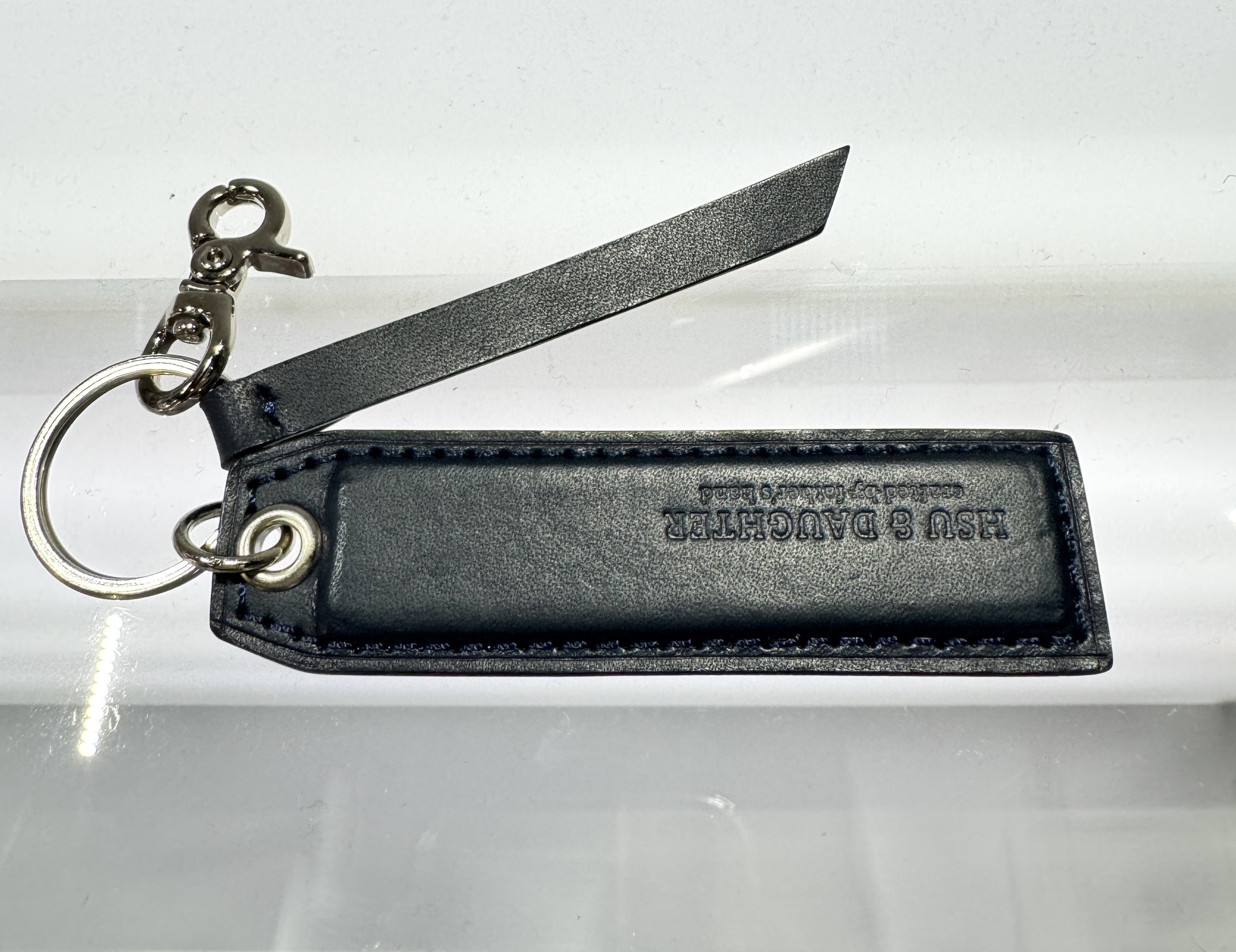 HSU & DAUGHTER 長型鑰匙圈-深藍色