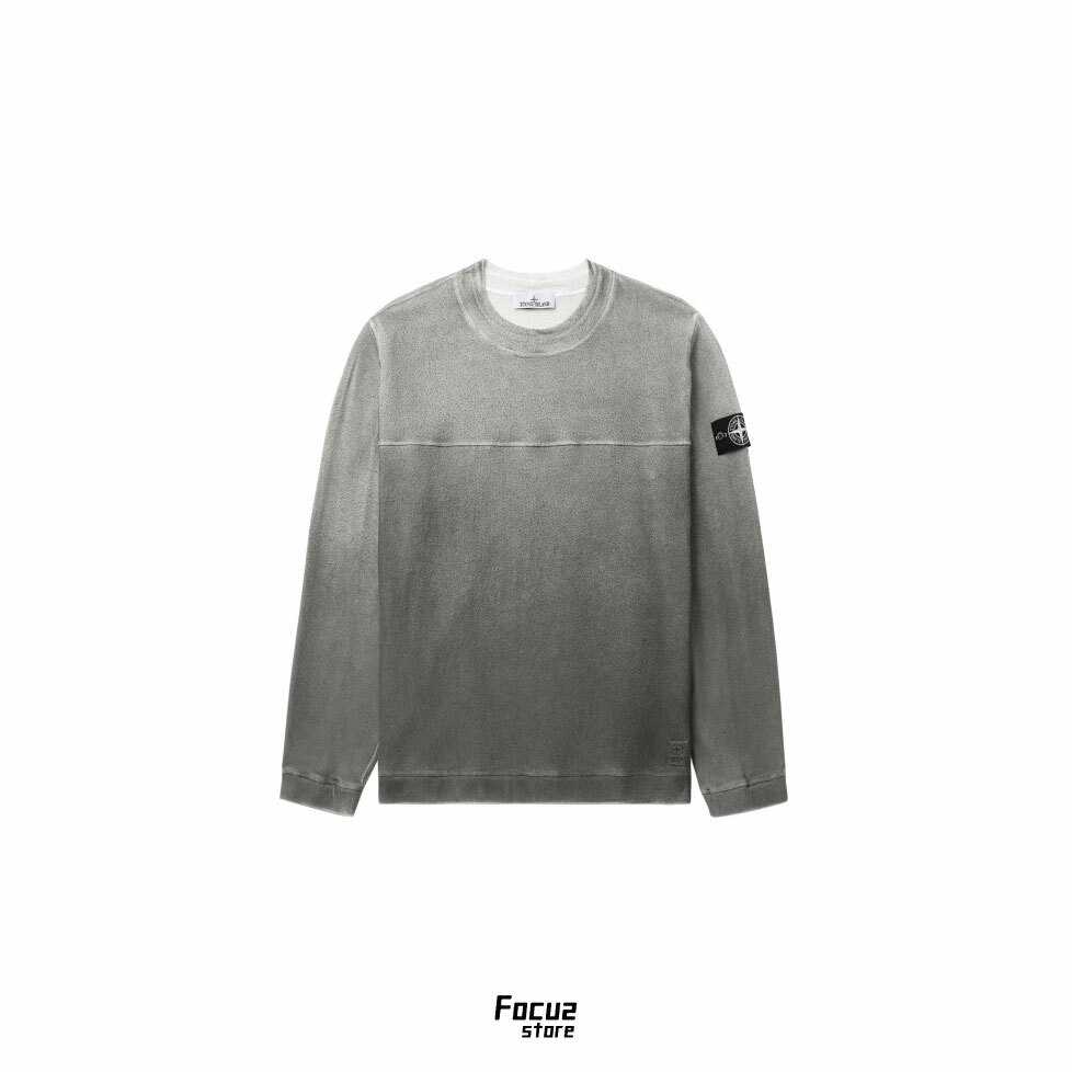 【Focus Store】預購 Stone Island Panelled logo sweatshirt "Grey" 水洗灰 漸層拼接衛衣