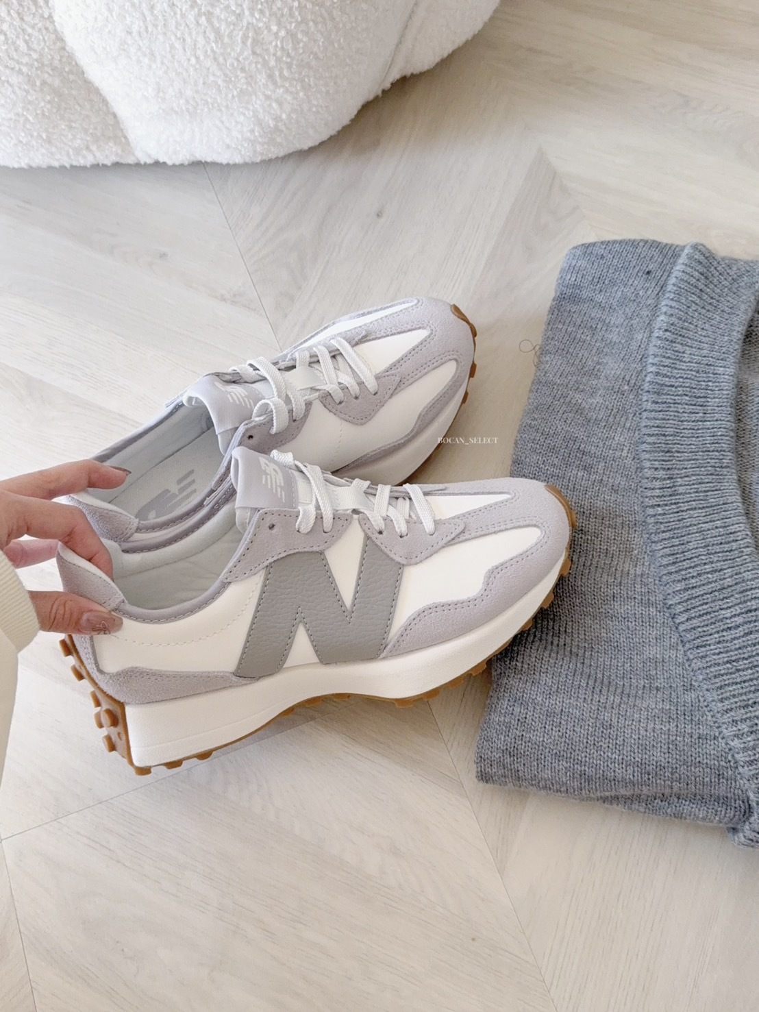 <2025新款327> NEW BALANCE 327 雨雲灰 WS327NKC