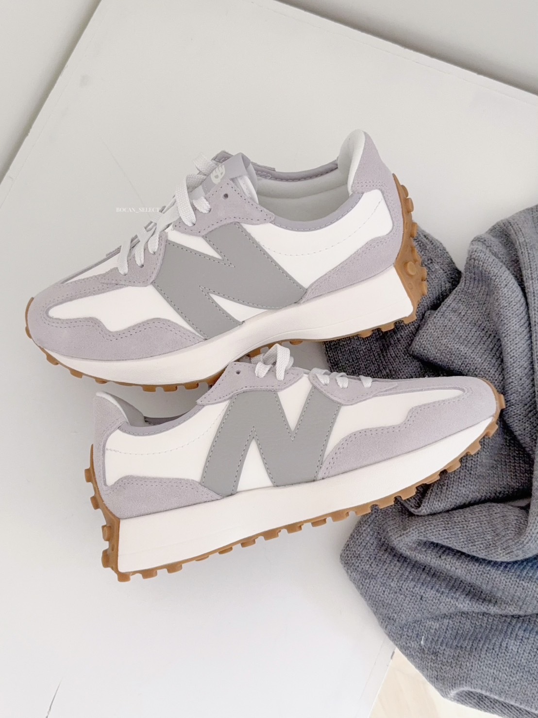 <2025新款327> NEW BALANCE 327 雨雲灰 WS327NKC