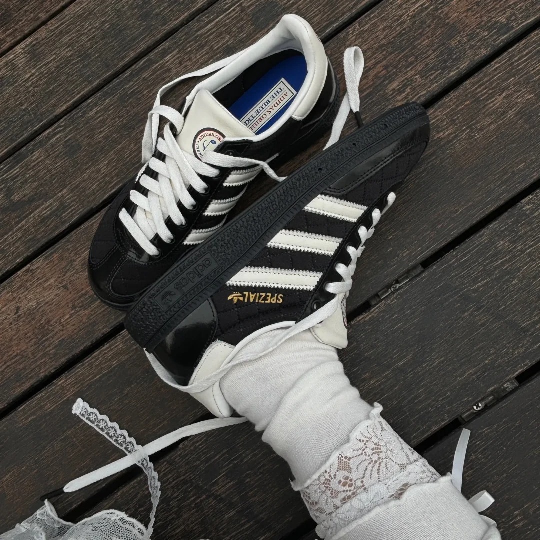ADIDAS HANDBALL SPEZIAL “BLUE TRIO/Black 小香風/菱格紋/漆皮 ADIDAS HANDBALL SPEZIAL “BLUE TRIO/Black 小香風/菱格紋/漆皮