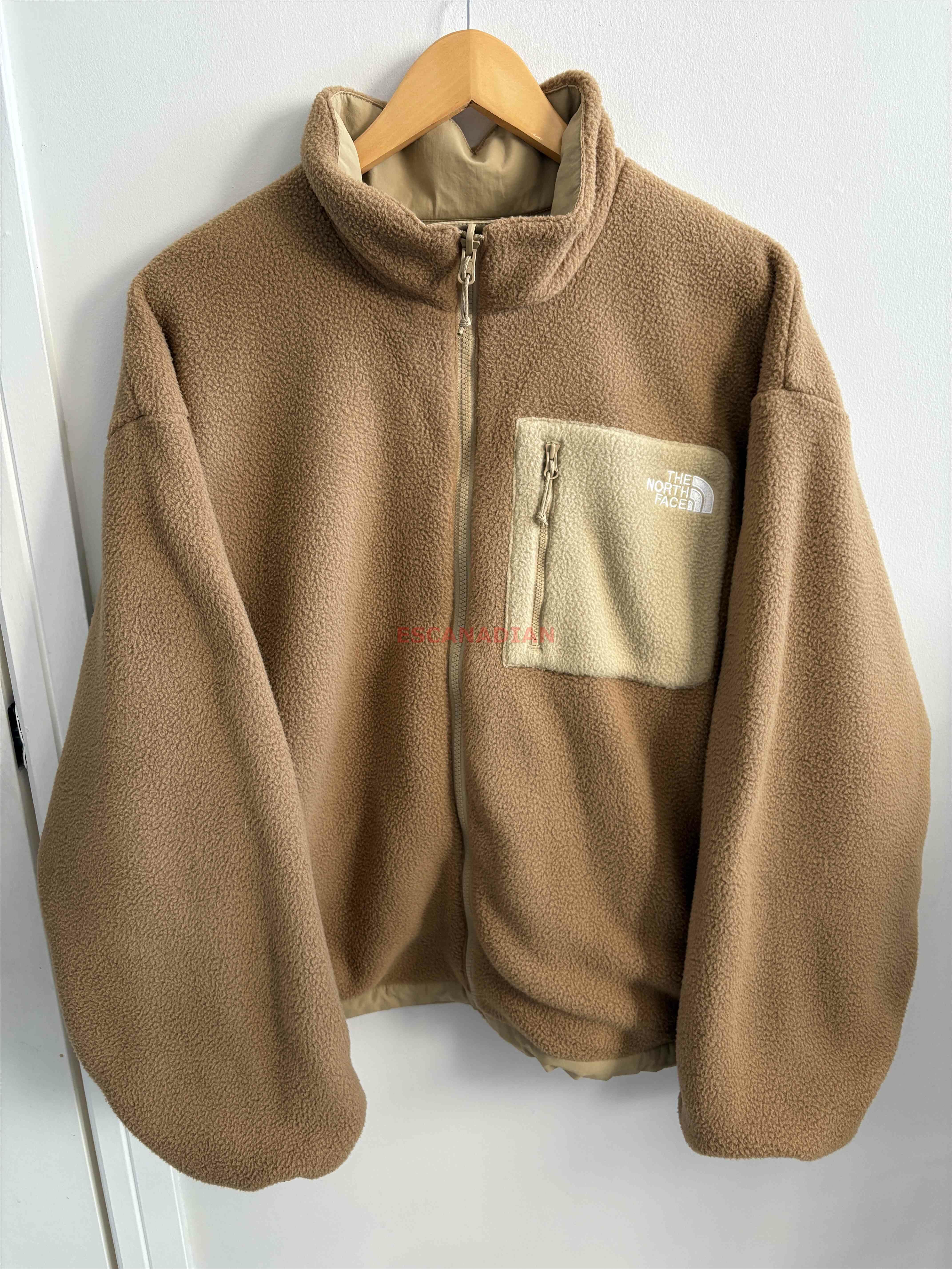 THE NORTH FACE 女大人 雙面穿 羊羔毛/防風 防潑水 落肩 寬版 外套