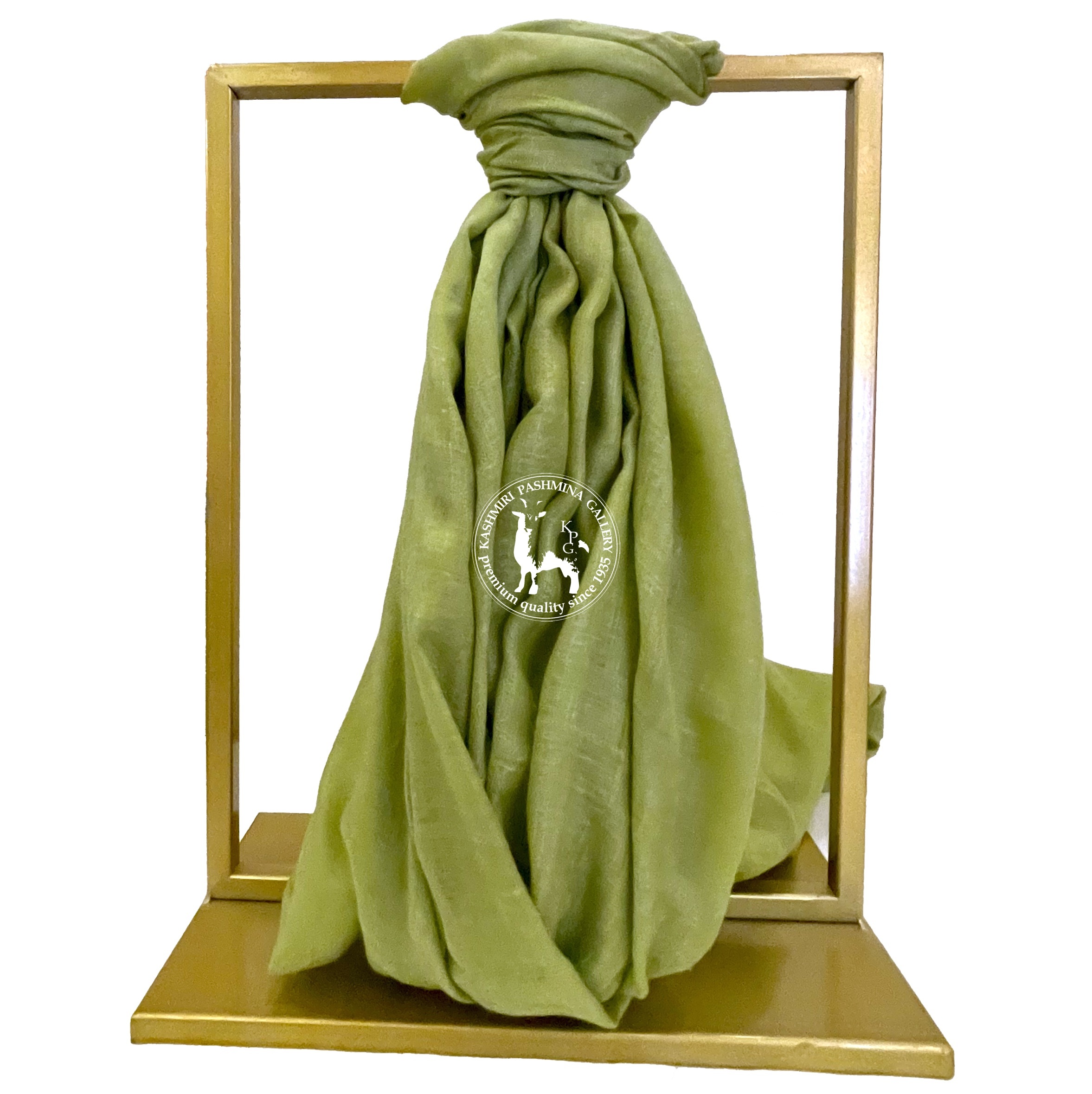 欖橄綠色喀什米爾Shahmina披肩圍巾