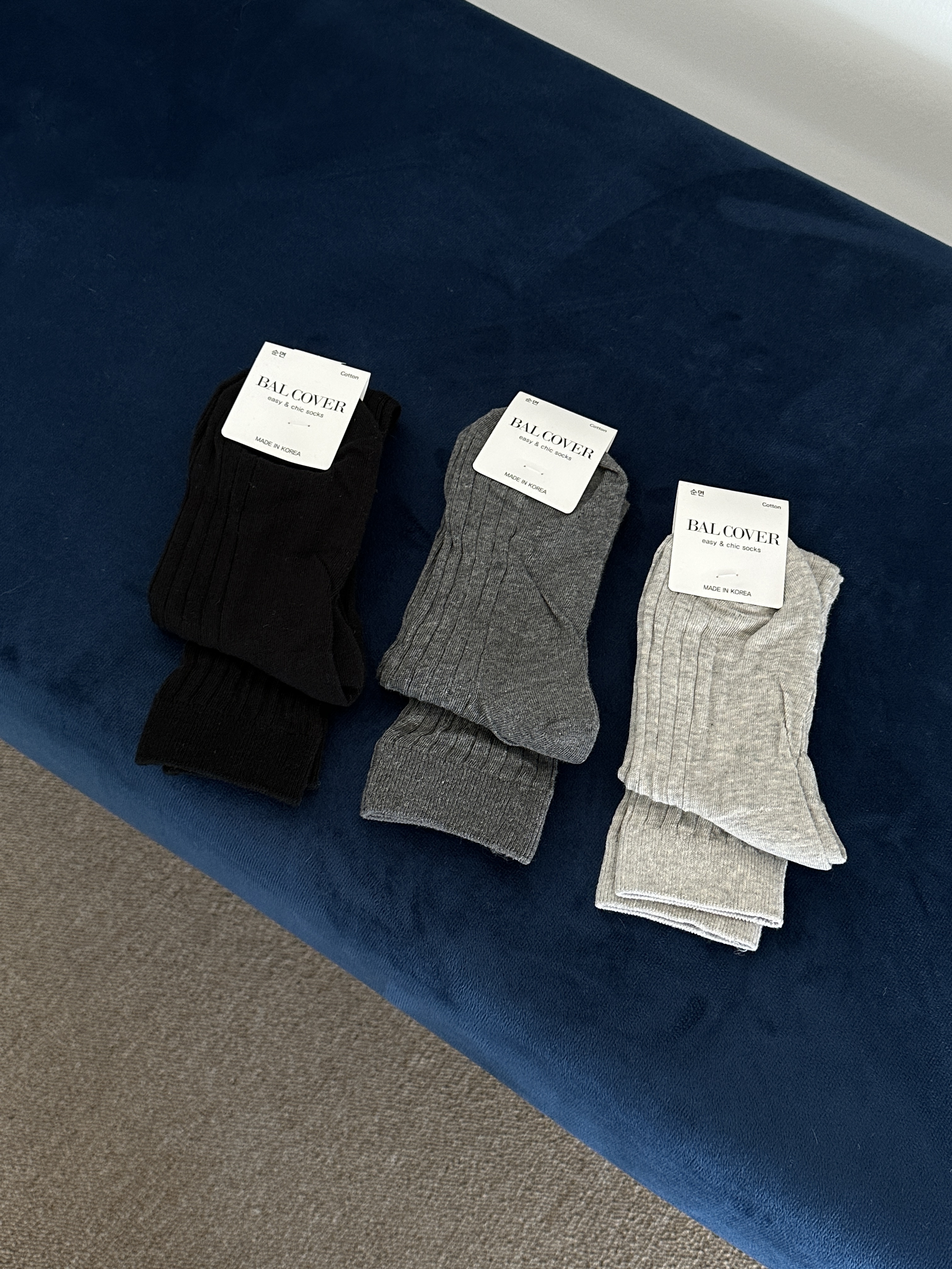 S03 韓製 微透細坑長襪 (4色)