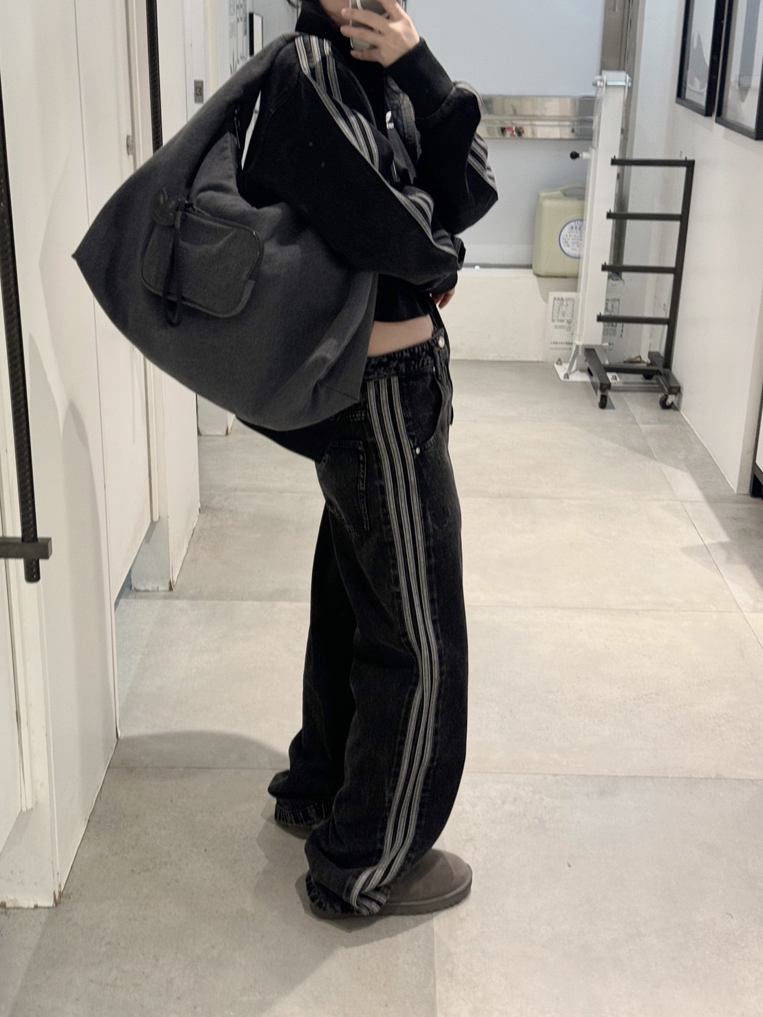 Adidas Originals ADICOLOR FIREBIRD 牛仔長褲 牛仔藍/牛仔黑