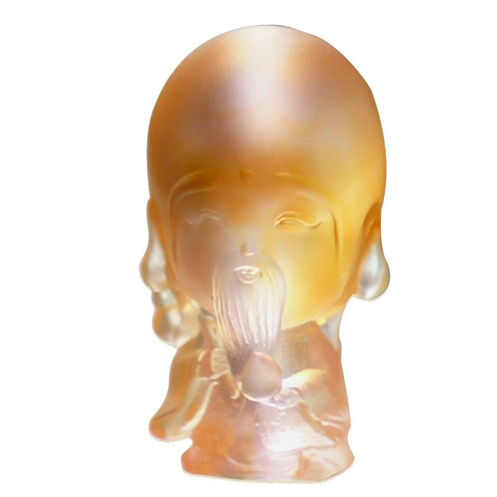 Q版南極仙翁琉璃擺飾｜招財納福 長壽開運首選