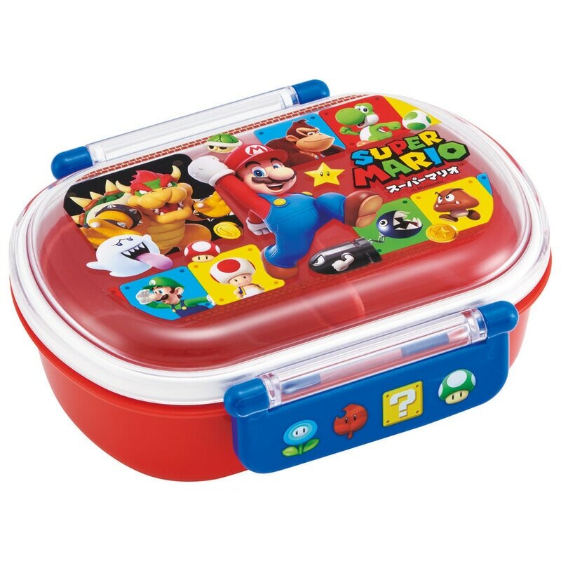 【Skater】SUPER MARIO ANTIBACTERIAL FLUFFY TIGHT LUNCH BOX 360ML