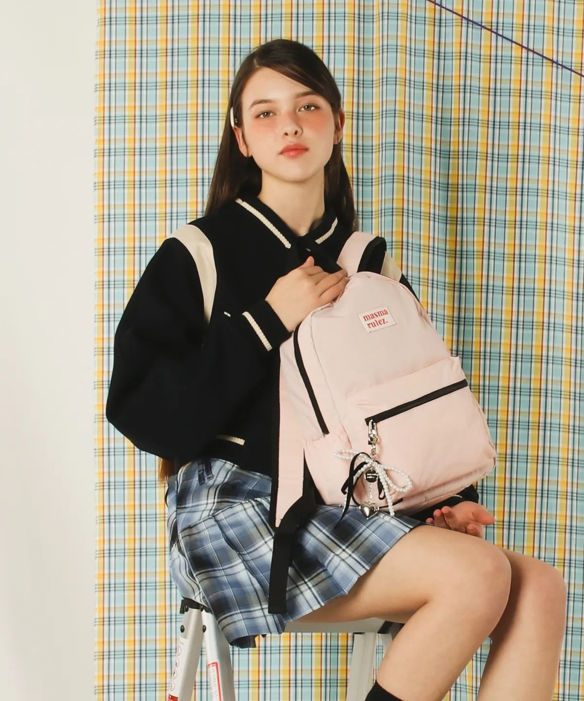 【masmarulez】 韓国人気★ Mini Ver. Daily BackPack mini ver. Daily backpack _ Black : Masmarulez [마스마룰즈]