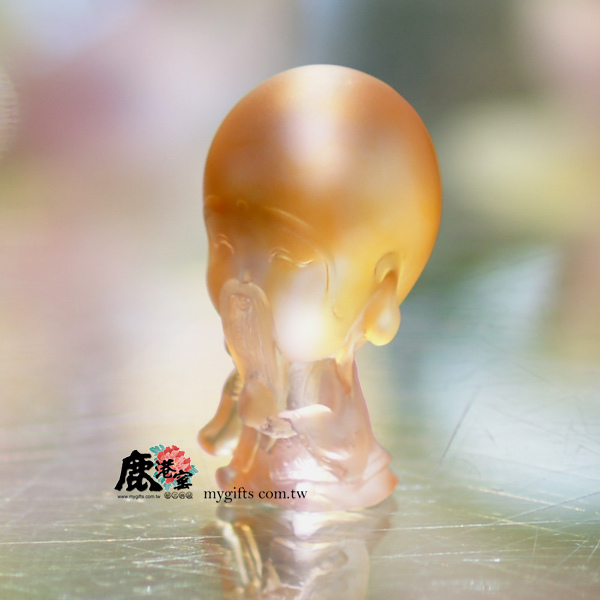 鹿港窯｜Q版南極仙翁 水晶琉璃擺飾 開運招財 福壽雙全 長壽之神 開運風水擺件