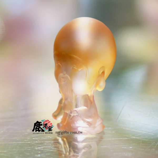 鹿港窯｜Q版南極仙翁 水晶琉璃擺飾 開運招財 福壽雙全 長壽之神 開運風水擺件