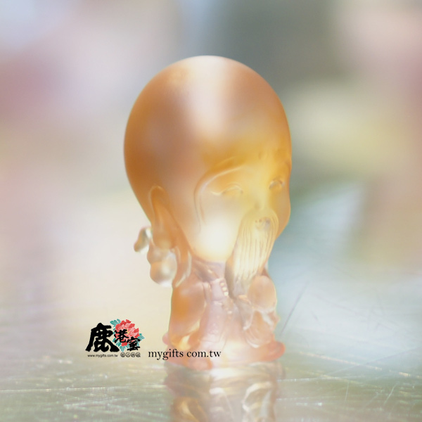 鹿港窯｜Q版南極仙翁 水晶琉璃擺飾 開運招財 福壽雙全 長壽之神 開運風水擺件