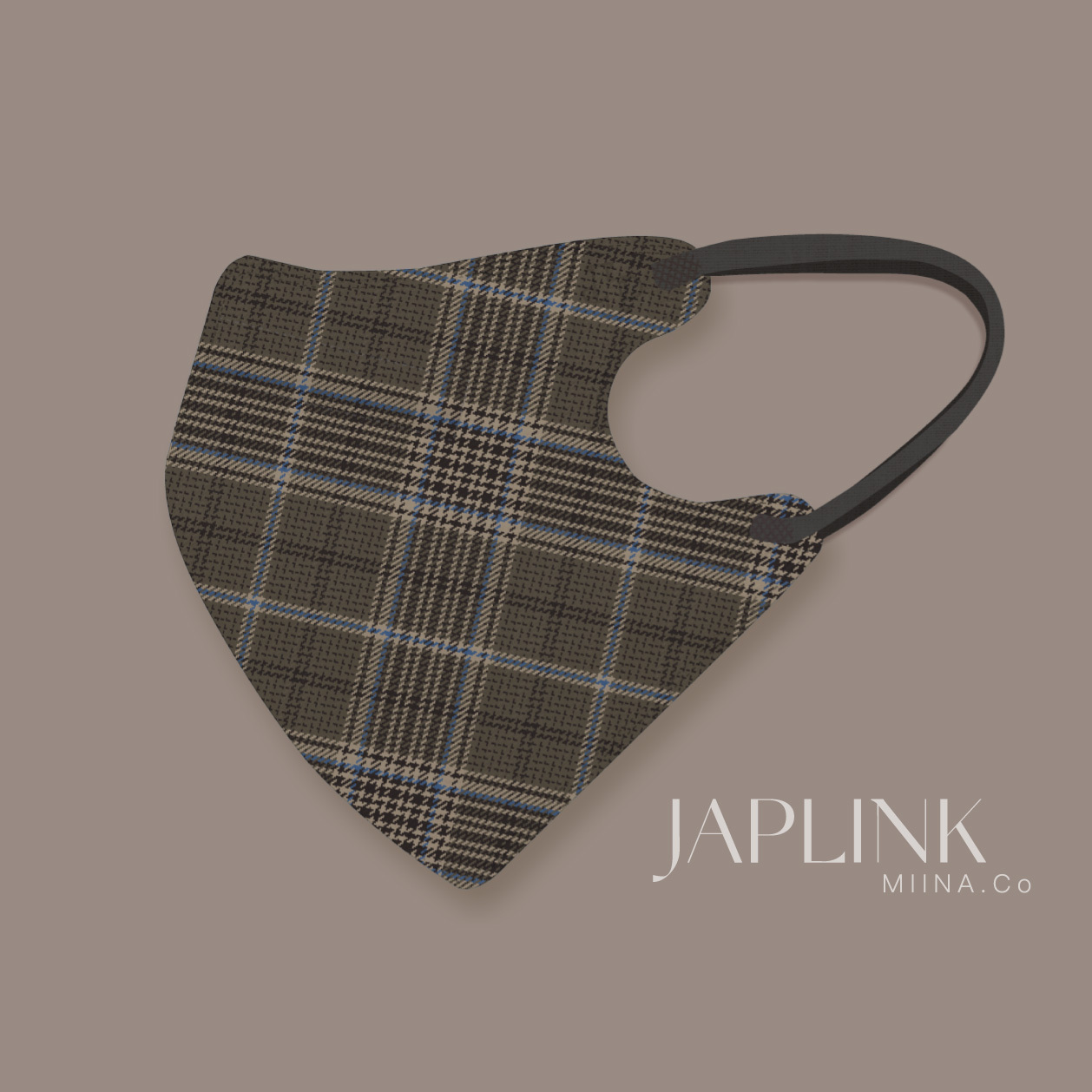 JAPLINK MASK 立體口罩【 HEPA 設計款 】冷灰西裝