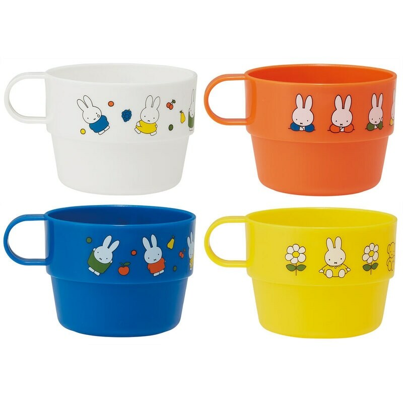 【Skater】MIFFY STACKING CUP W/CASE  850ML+220MLx4 (CUP)