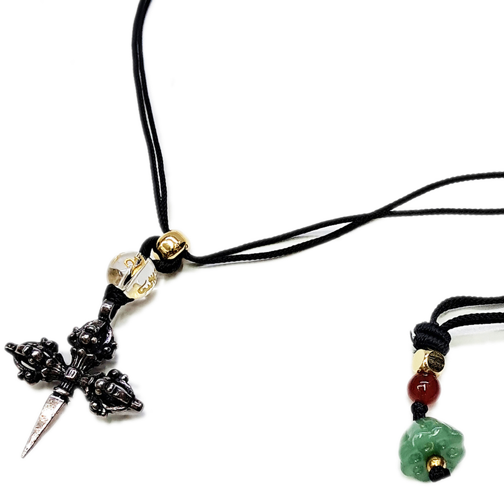 十字普巴杵{925純銀}中國結項鍊【十方】154246