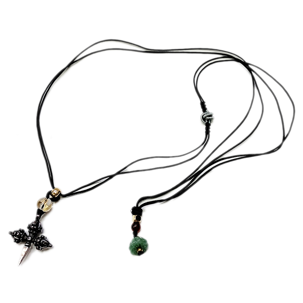 十字普巴杵{925純銀}中國結項鍊【十方】154246