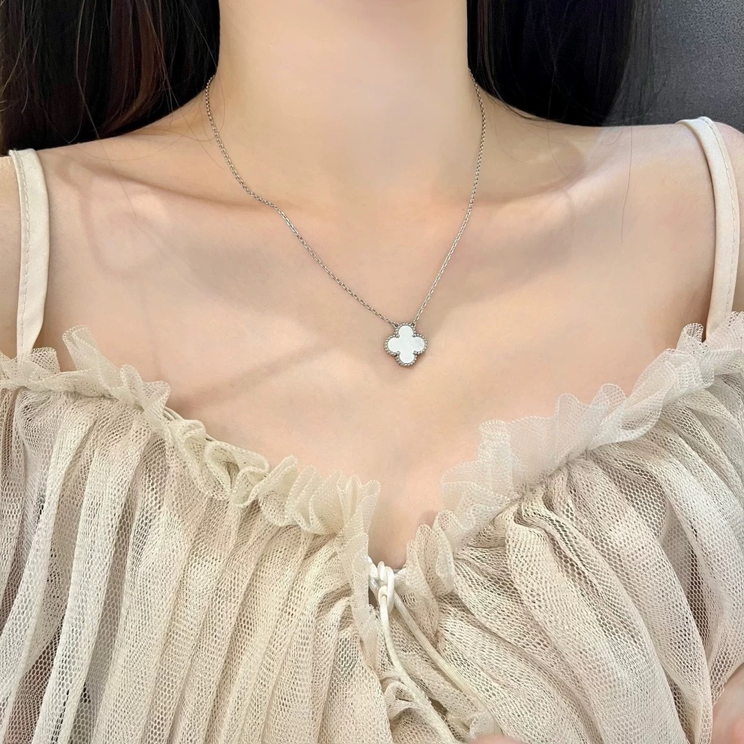 White mother of pearl silver