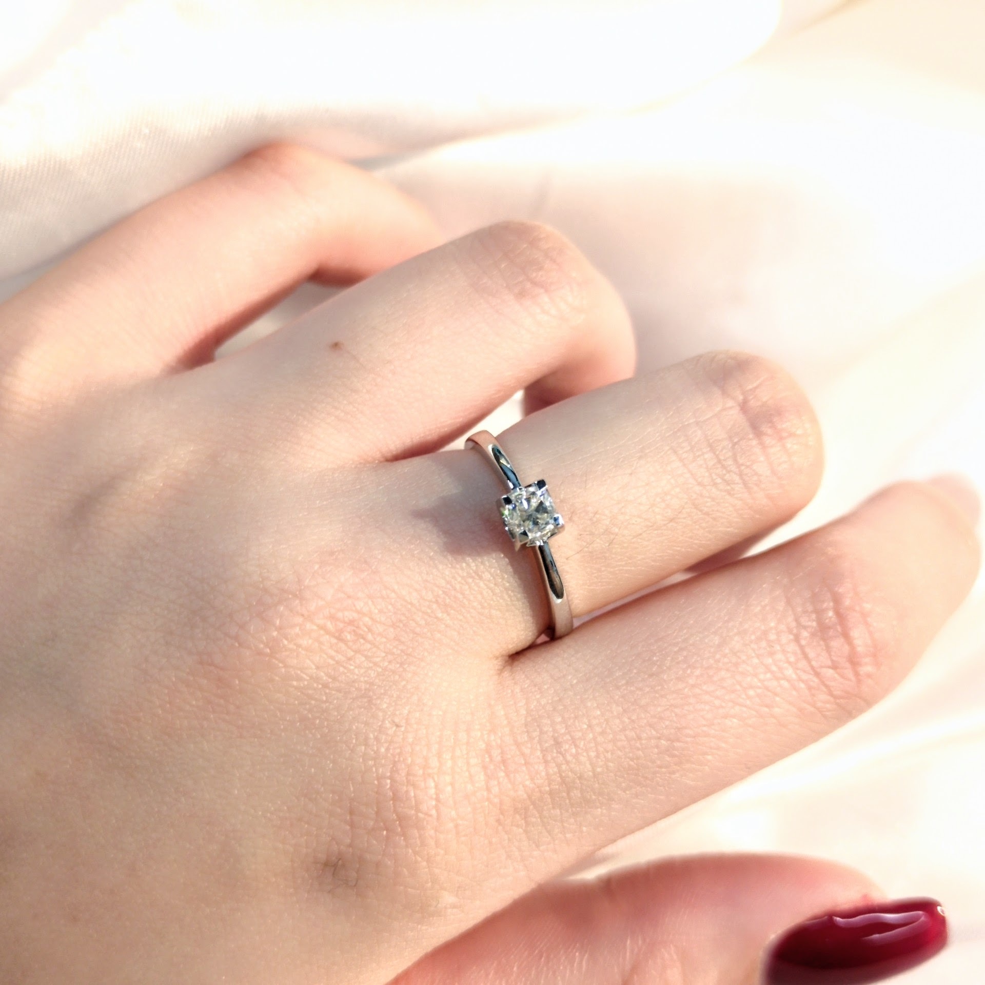 18K White Gold 0.38ct Diamond Ring