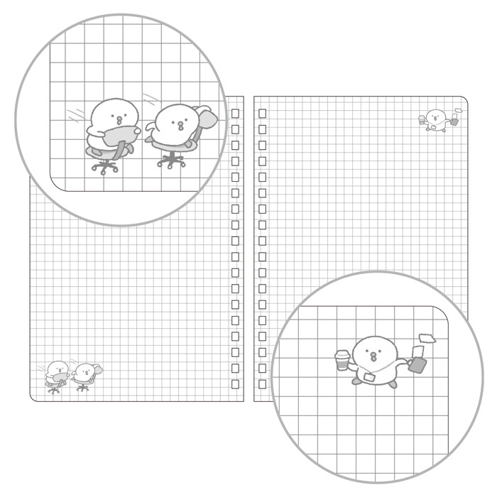 小豆雞 B6 線圈筆記本｜日本Mind Wave