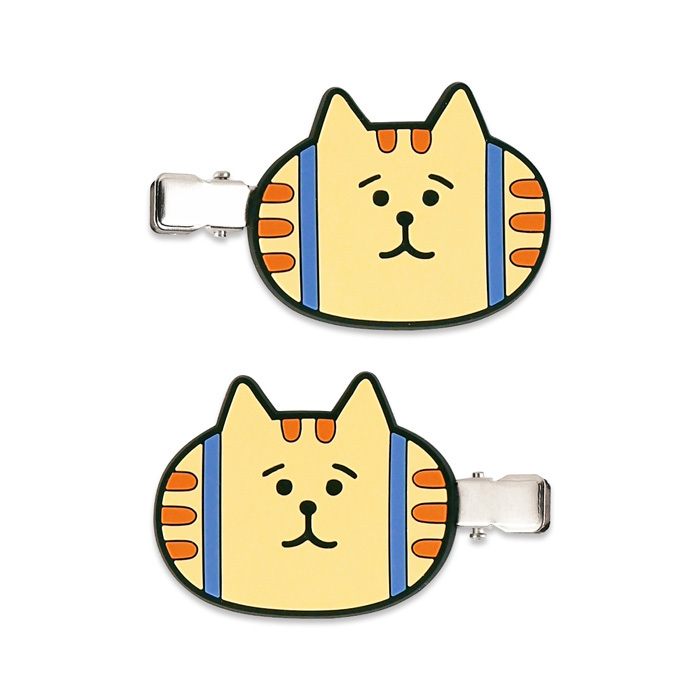 喵之助 2入萬用夾 髮夾 手帳夾｜日本Mind Wave