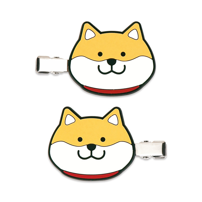 柴犬 2入萬用夾 髮夾 手帳夾｜日本Mind Wave