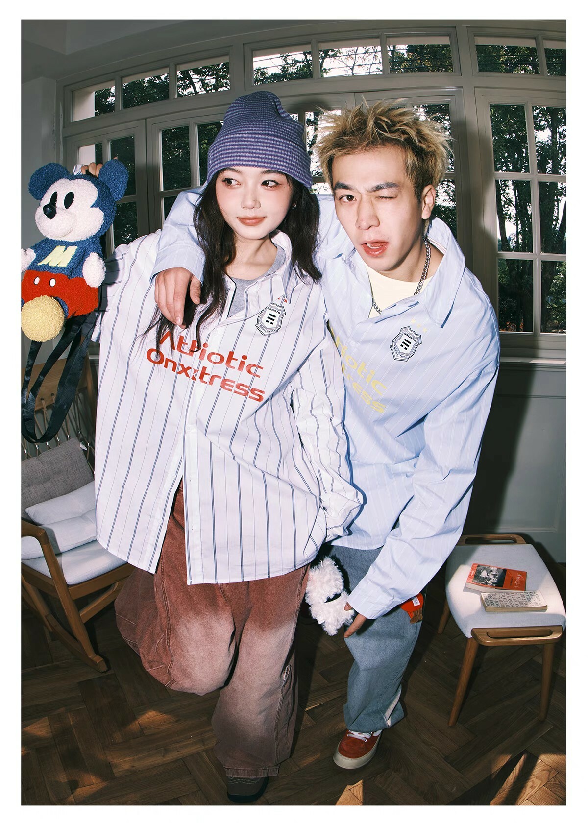 LEMANISM 條紋 標語 長袖襯衫