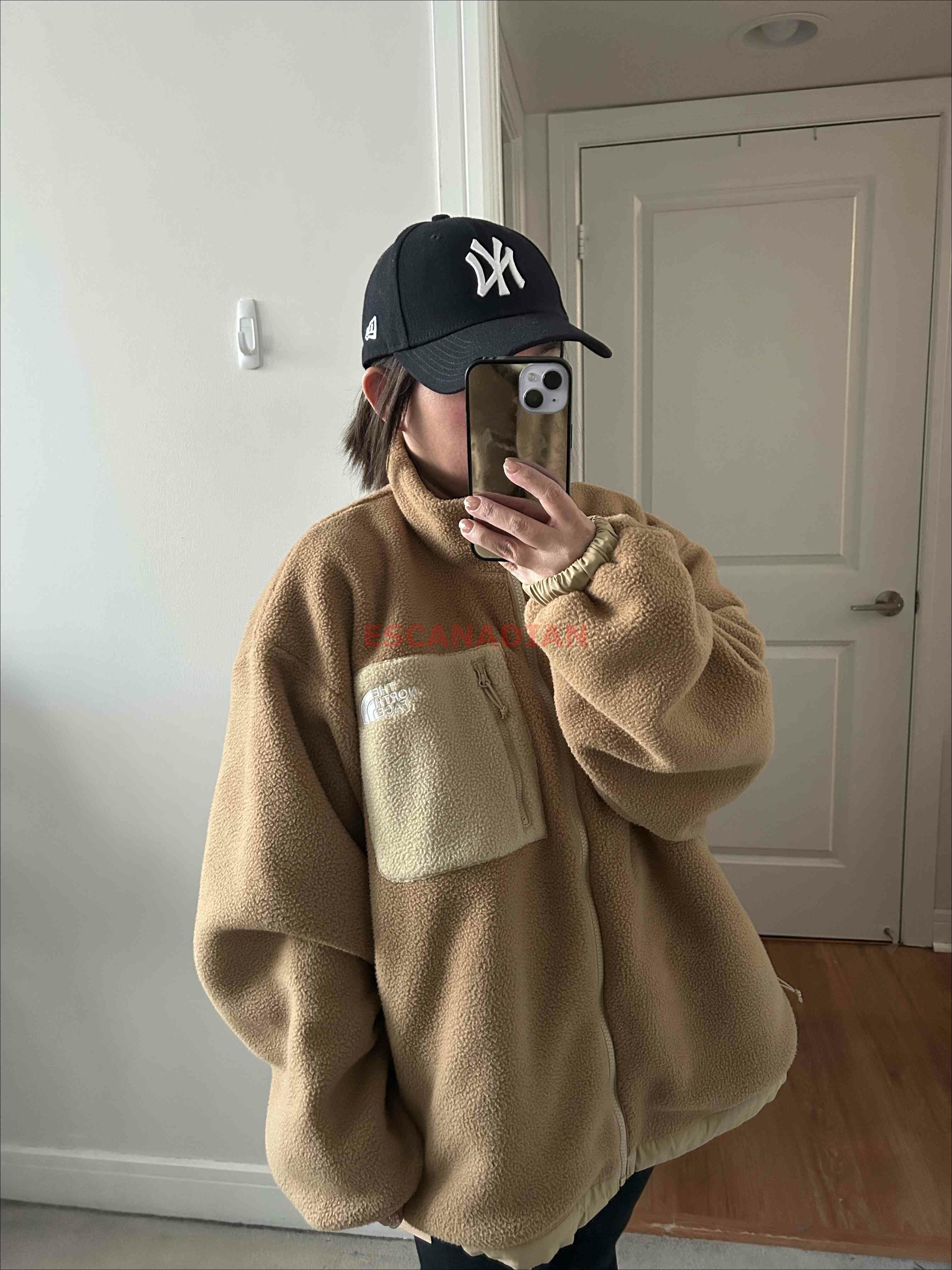 THE NORTH FACE 女大人 雙面穿 羊羔毛/防風 防潑水 落肩 寬版 外套