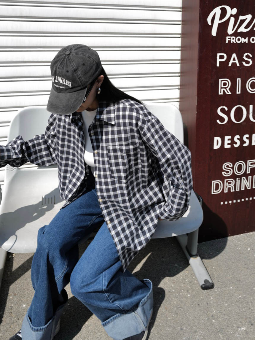 春夏格紋襯衫*3色